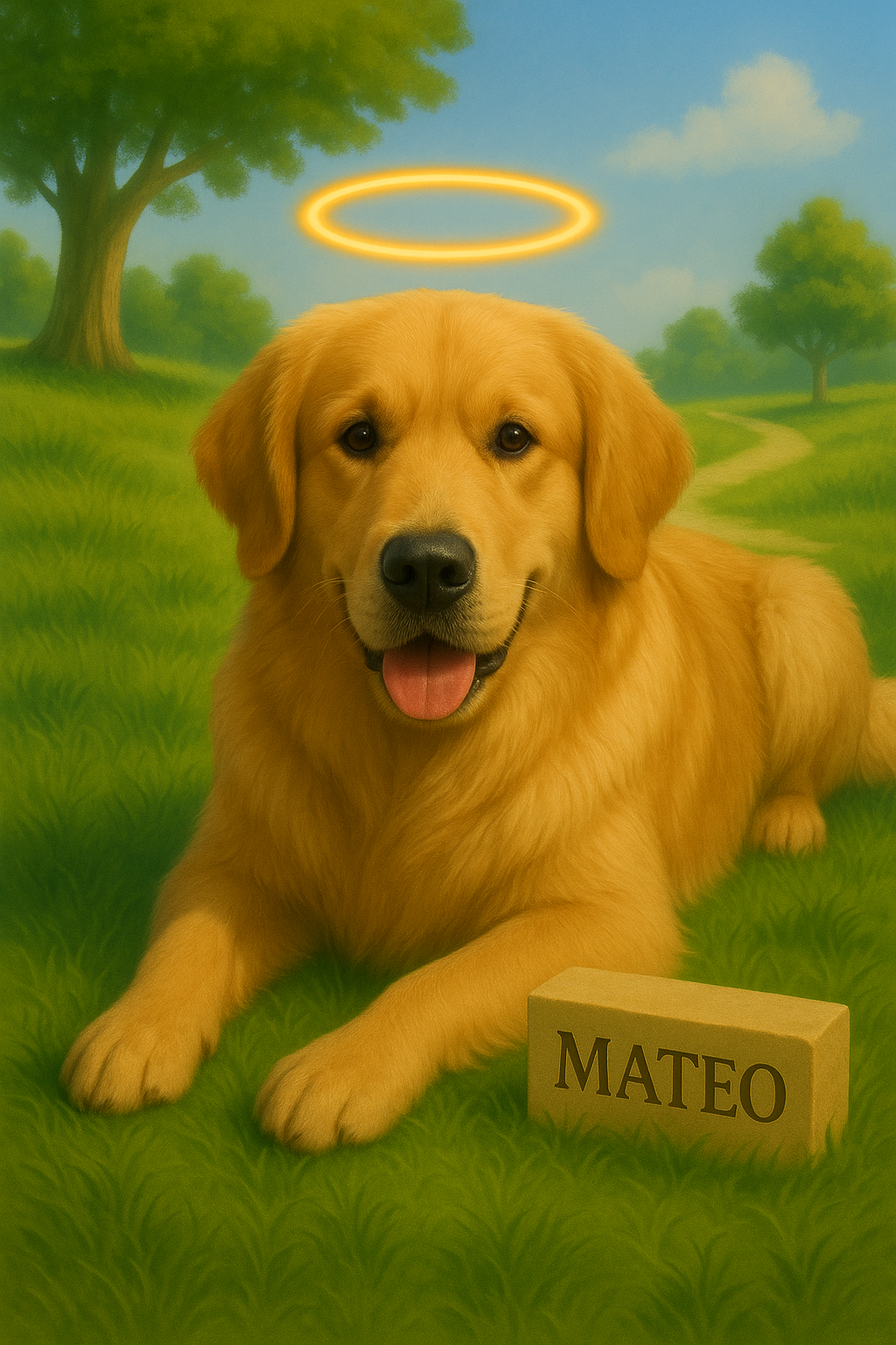 Custom Pet Portrait - Memorial theme