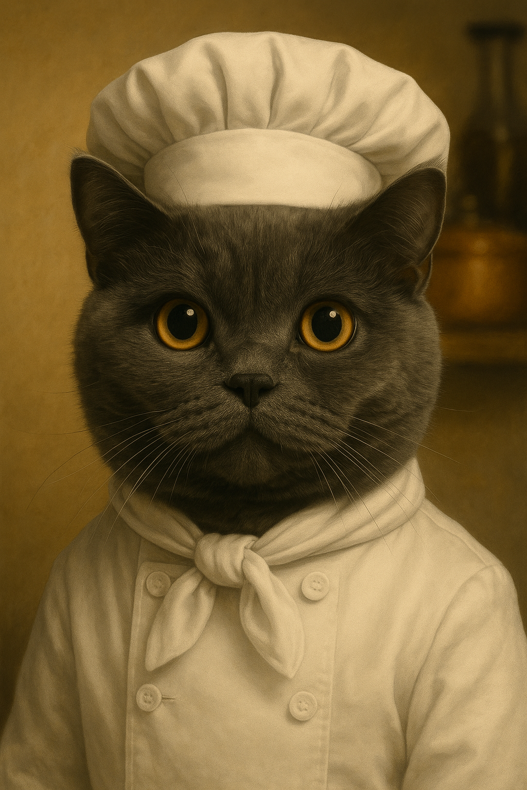 Custom Pet Portrait - Chef theme