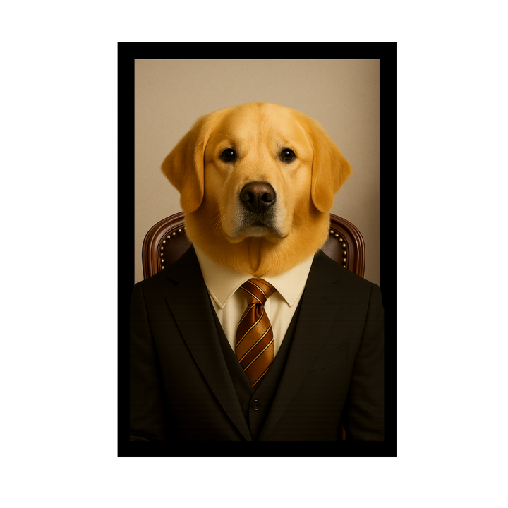 Custom Pet Portrait - CEO Theme