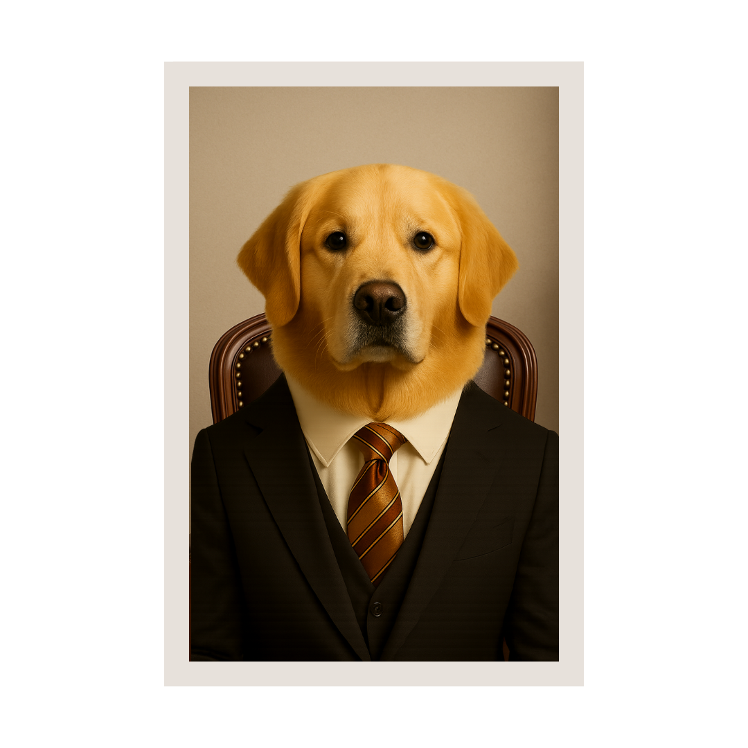 Custom Pet Portrait - CEO Theme