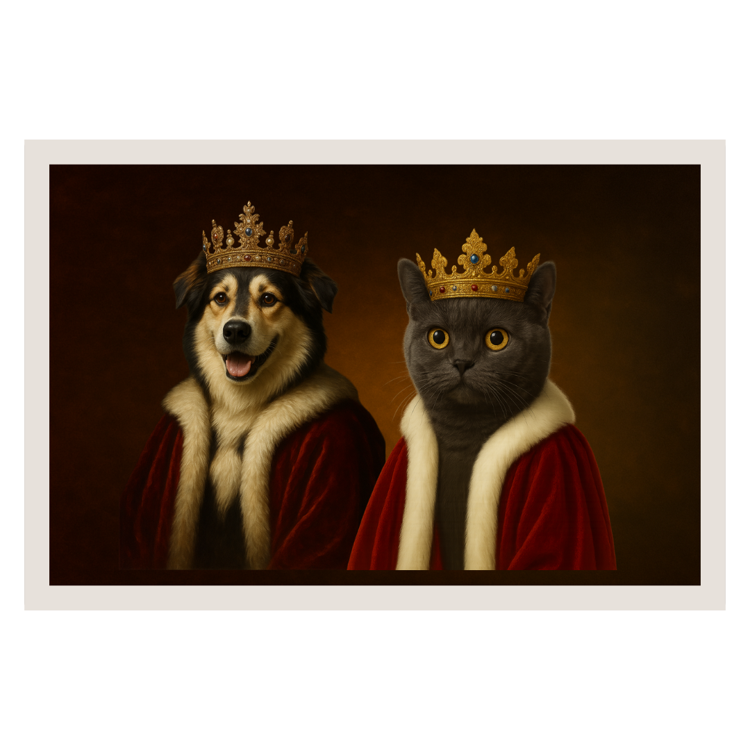 Custom Pet Portrait – Royal Theme