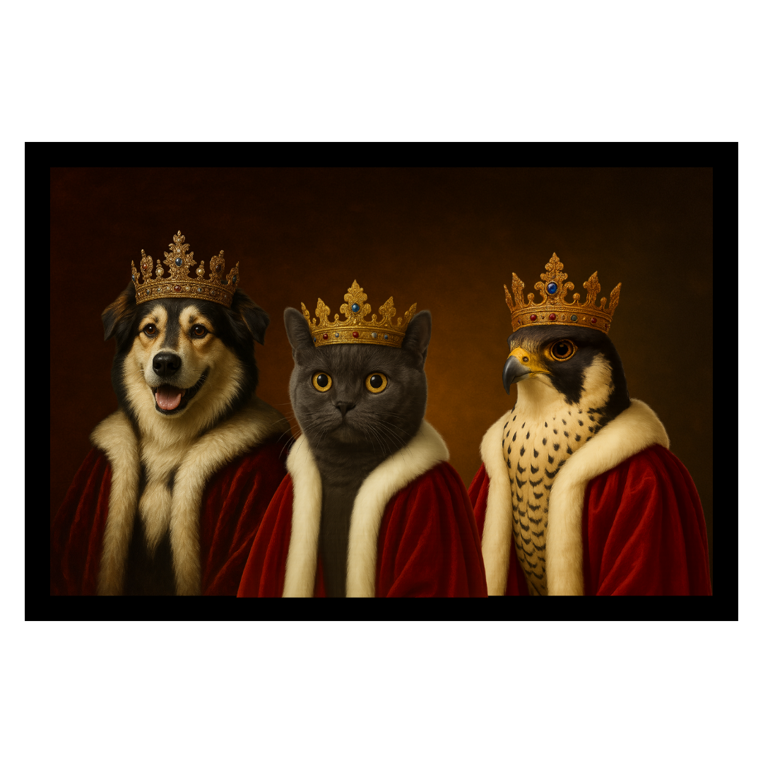 Custom Pet Portrait – Royal Theme