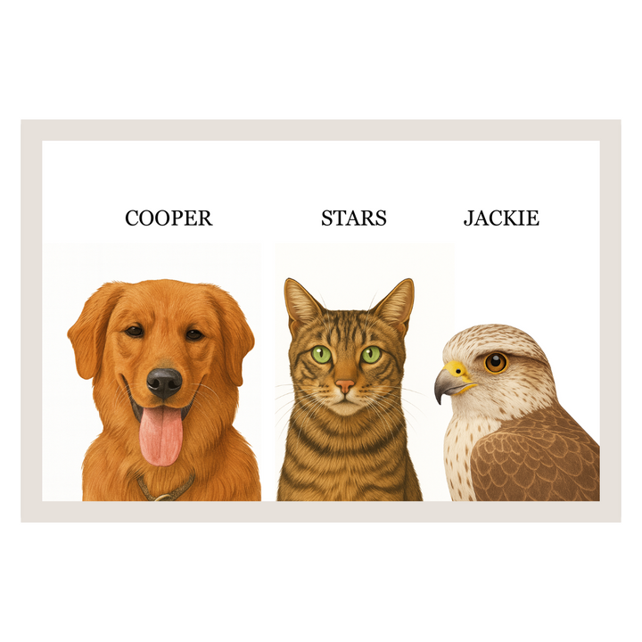 Custom Pet Portrait - Minimalistic theme