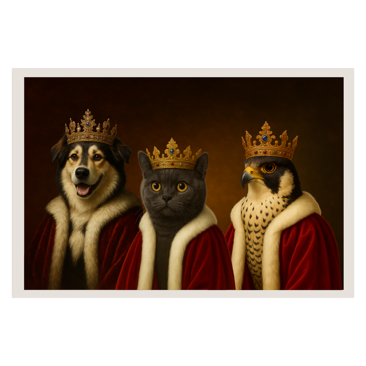 Custom Pet Portrait – Royal Theme