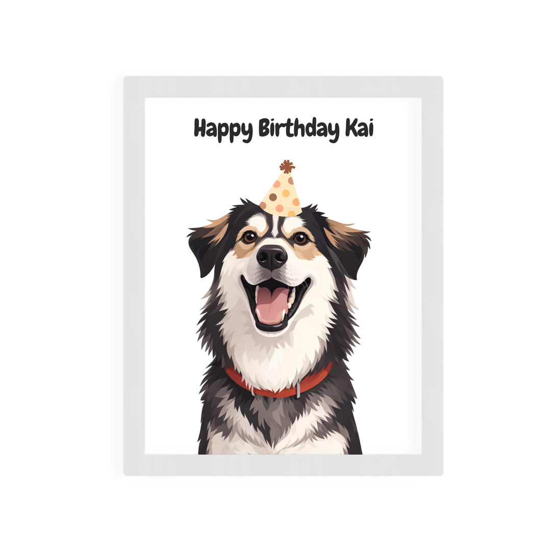 Custom Pet Portrait - Birthday Style