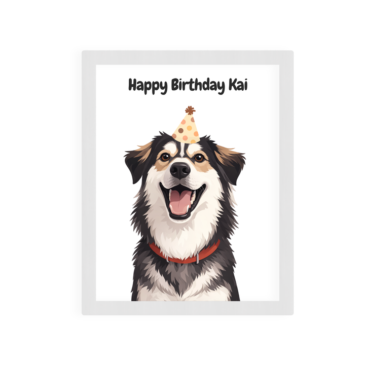 Custom Pet Portrait - Birthday Style