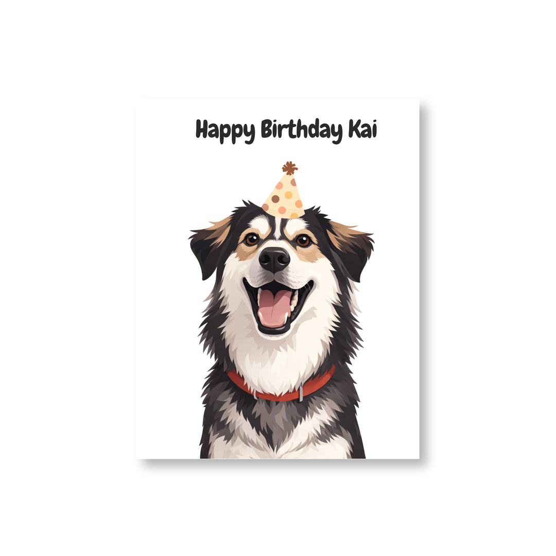 Custom Pet Portrait - Birthday Style