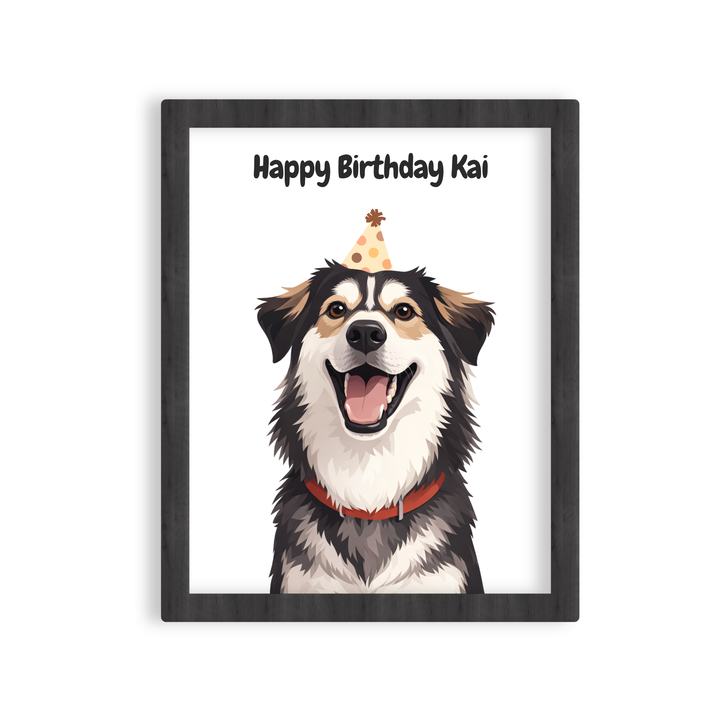 Custom Pet Portrait - Birthday Style