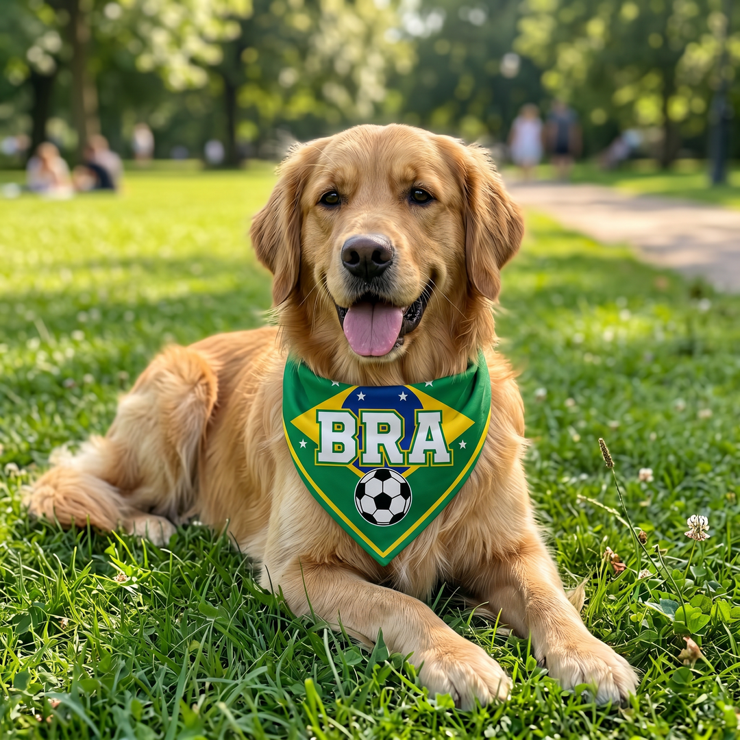 Country Flag Pet Bandana Cheer in Style | The Fur Print 🐾⚽