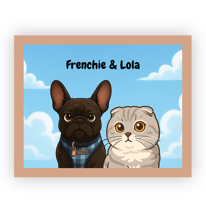 Custom Pet Portrait - Cartoon Style