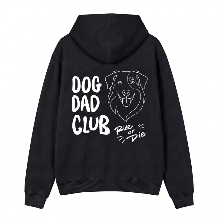 Dog Dad Club Hoodie - Custom Pet Portrait