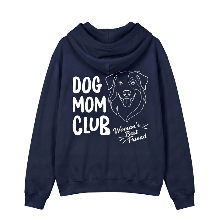 Dog Mom Club Hoodie - Custom Pet Portrait