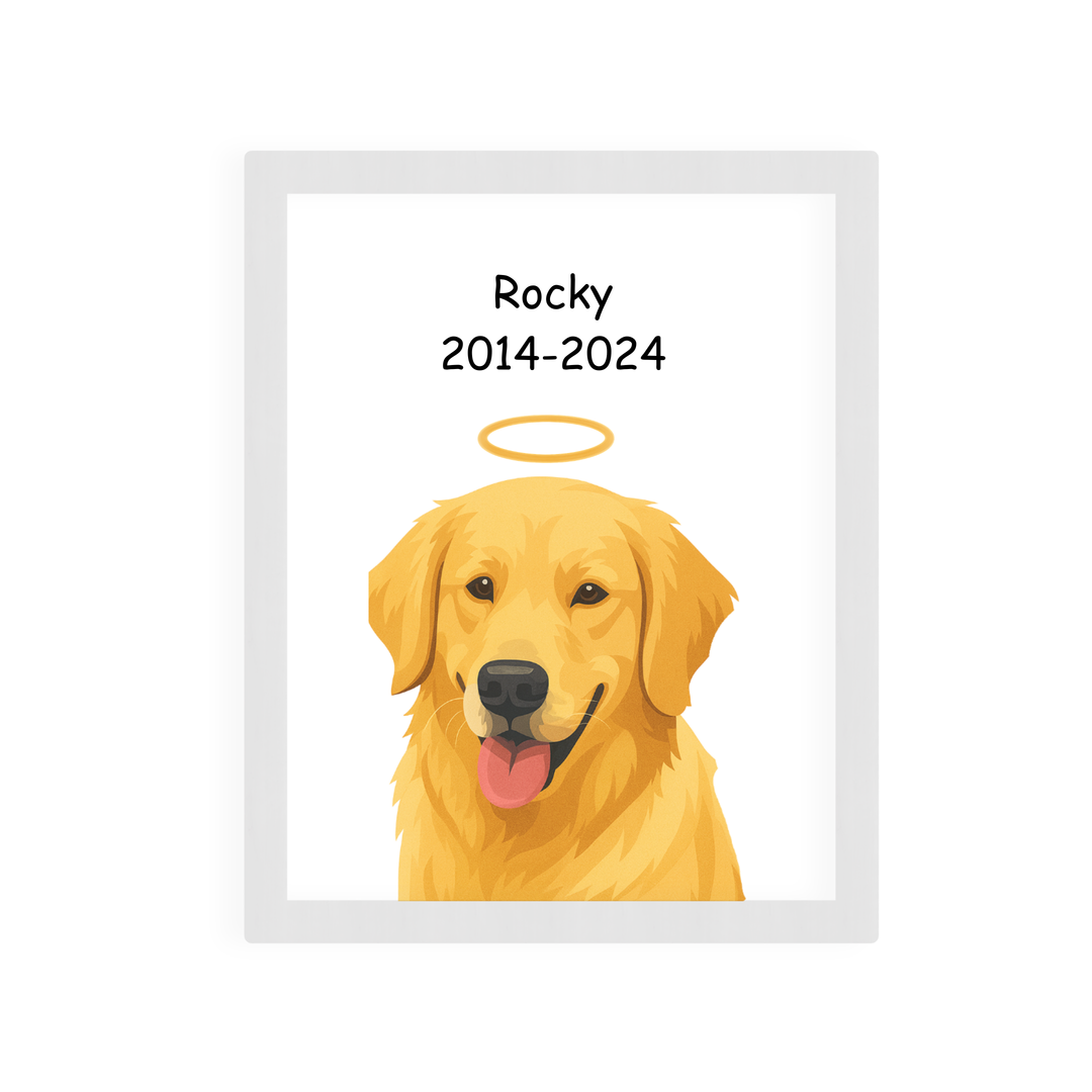 Custom Pet  Portrait - Memorial Style