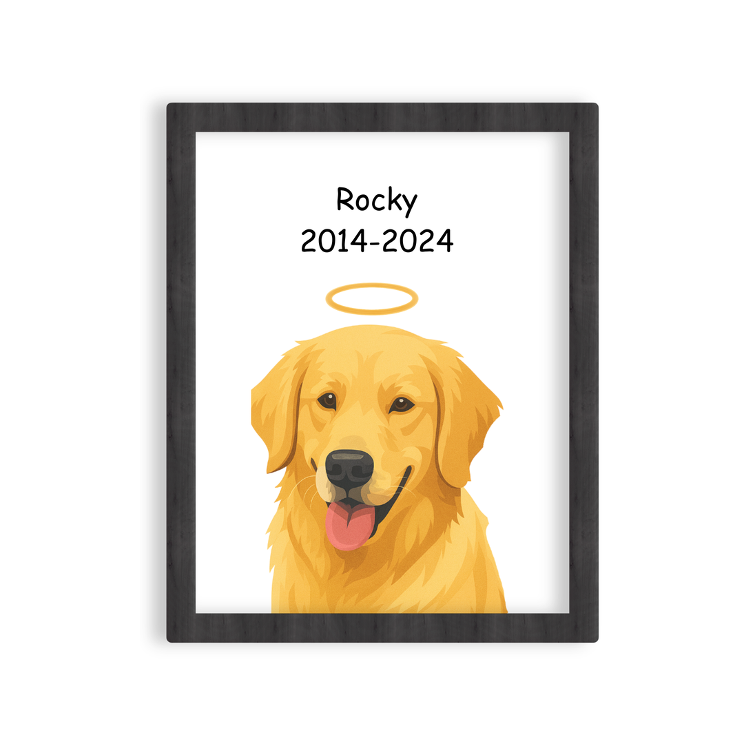 Custom Pet  Portrait - Memorial Style