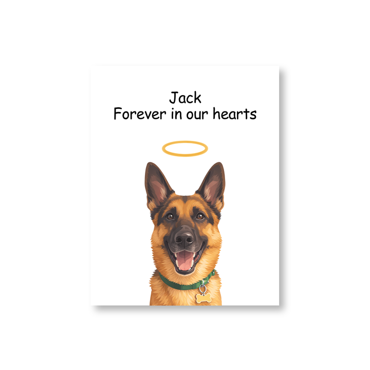 Custom Pet  Portrait - Memorial Style