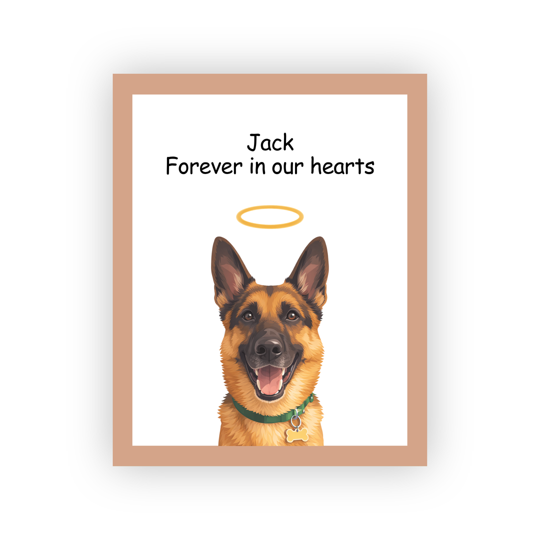 Custom Pet  Portrait - Memorial Style