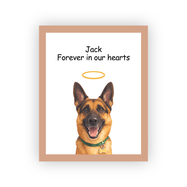 Custom Pet  Portrait - Memorial Style