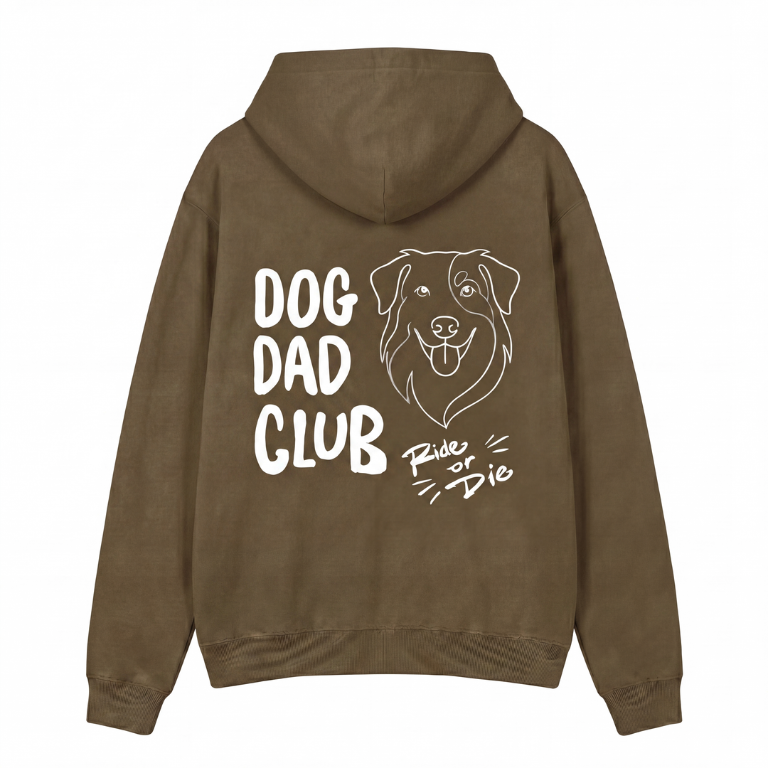 Dog Dad Club Hoodie - Custom Pet Portrait