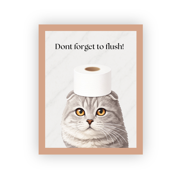 Custom Pet Portrait - Bathroom Style