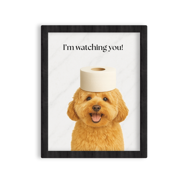 Custom Pet Portrait - Bathroom Style
