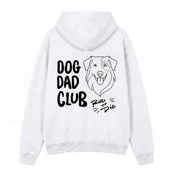 Dog Dad Club Hoodie - Custom Pet Portrait